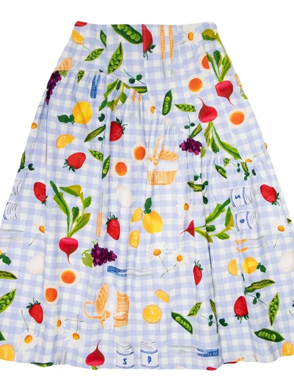 Lisa Says Gah Picnic Alfresco Maeve Midi Skirt - Picture 3 of 5